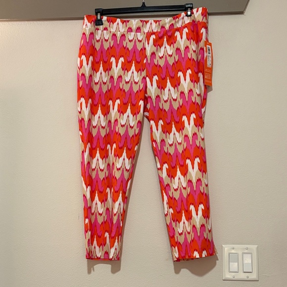 Jude Connally Lucia Pants in Paradise Ikat Peony SZ XL NWT - Picture 3 of 5